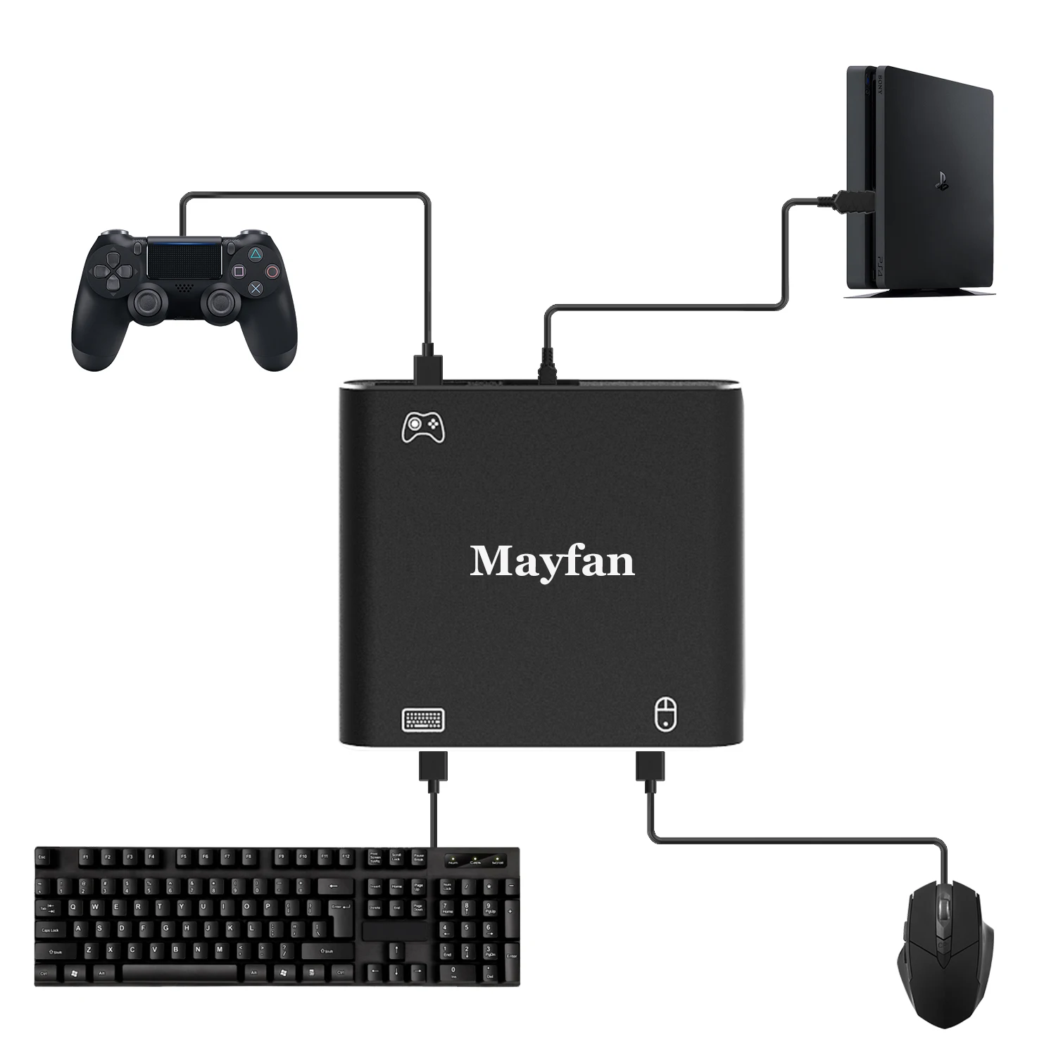 Мышь-контроллер-клавиатура-адаптер для PUBG, для боевого поля и других съемок FPS игры конвертер для PS4/Xbox one/Switch