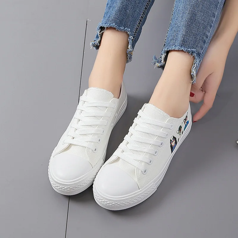 spring Autumn women shoes Small white shoes luminous classic canvas back to the future sneakers for girl breathable  (3)