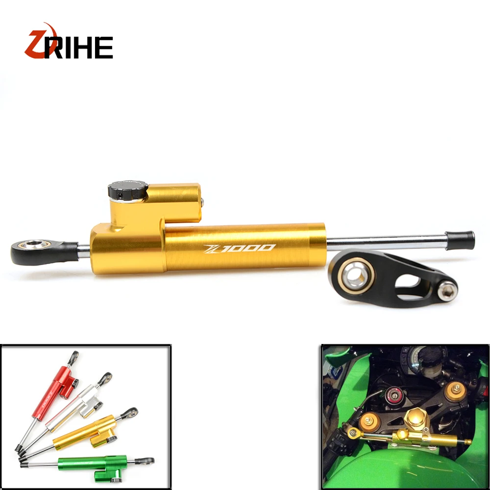 

CNC Motorcycle Aluminum Damper Steering Stabilize Safety Control For KAWASAKI ER6N Z750 Z750R Z250 NINJA 250 300 Z1000 z 1000