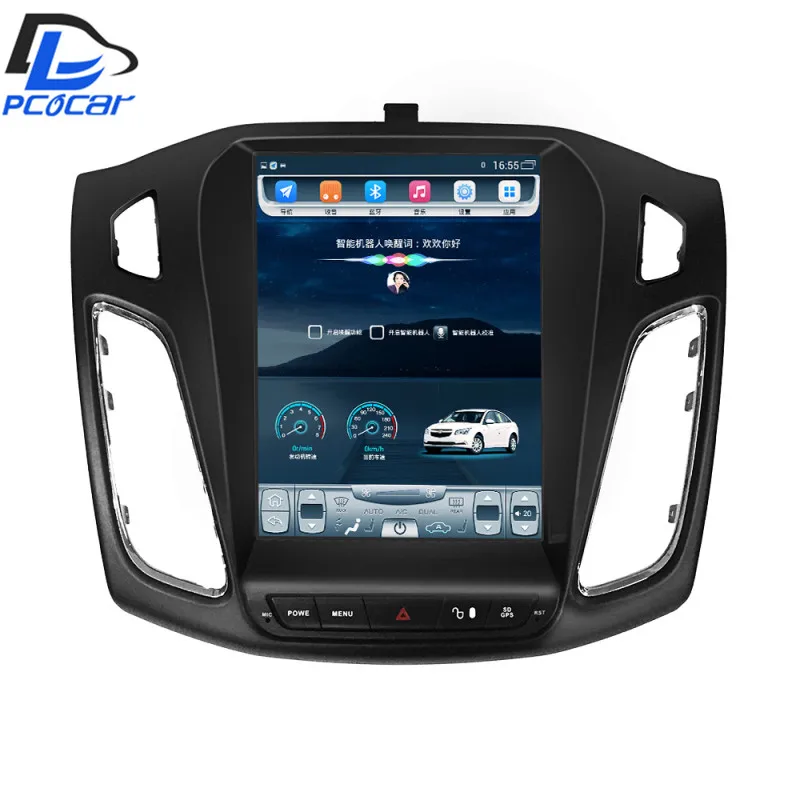 32G ROM Vertical pantalla android coche gps video multimedia reproductor de radio para ford focus salón 2012-2016 años navegación ESTÉREO