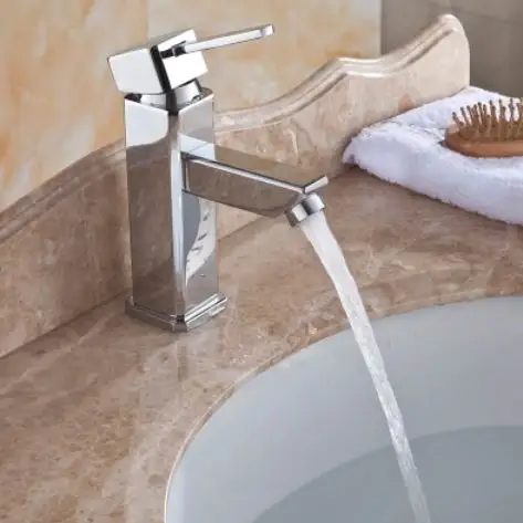 

Free Shipping Classic Promotion Chrome Brass Bathroom Basin Faucet Vanity Sink Mixer Tap Hot and Cold Water Sink Faucet Cheapest