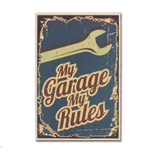 Мой гараж мои правила Декор оберточная бумага в винтажном стиле постер фильма домашнее художественное оформление стен поставки ретро-плакаты и принты