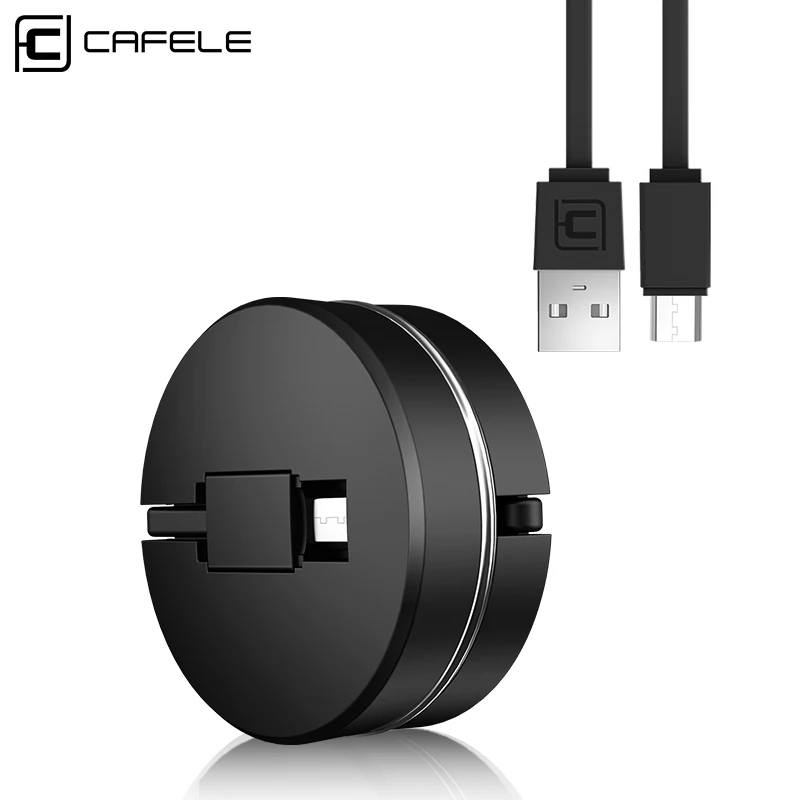CAFELE 1 متر قابل للسحب البسيطة مايكرو كابل usb لسامسونج لطيف سريع شحن USB كابل بيانات ل Xiaomi هواوي شاحن هاتف محمول يعمل بنظام تشغيل أندرويد