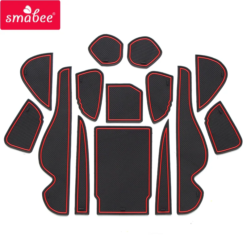 

smabee Gate Slot Pad for TOYOTA HARRIER 60 A series of 2014 - 2016 Interior Door Mat Cup Dust Mats Water Coaster Non-Slip