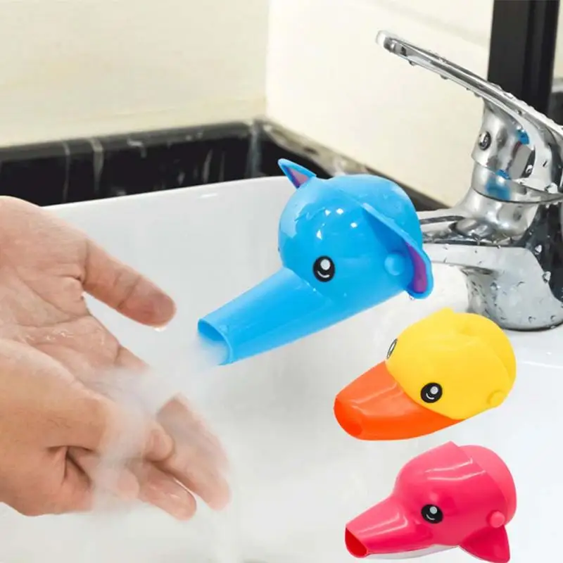 New Lovely Cartoon Bathroom Sink Faucet Chute Extender Children Kids Washing Hands Washbasin Accessories New Lovely Cartoon Bathroom Sink Faucet Chute Extender Children Kids Washing Hands Washbasin Accessories