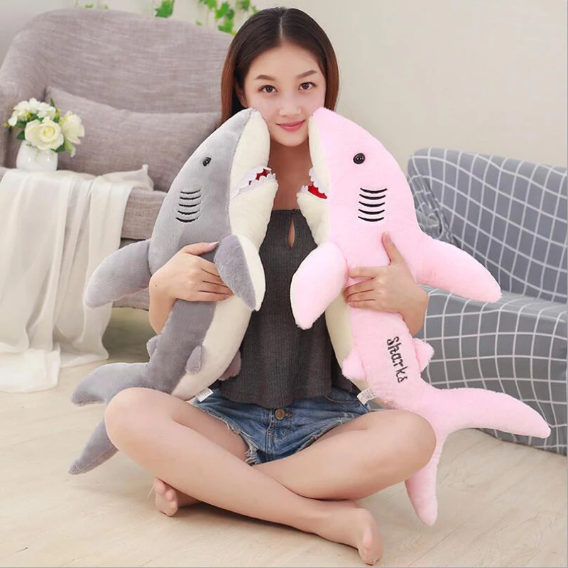 

New Funny Shark Soft Plush Toys Stuffed Animal Doll Plush Pillow Toys Gift for Adults & Kids Girls Birthday Gifts