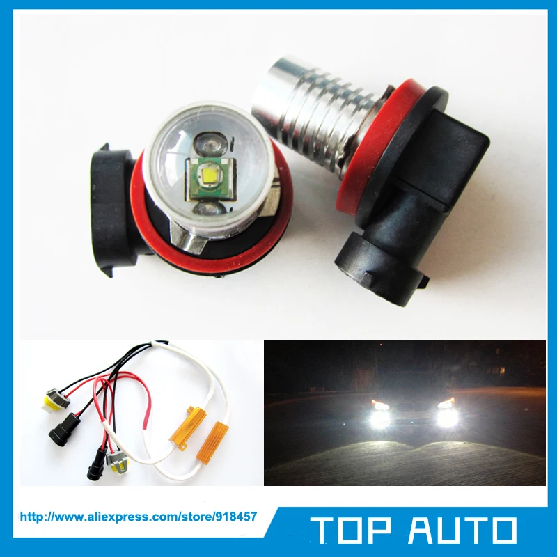 

2pcs H11 Q5 5W LED Fog Light Bulb 6000K White DRL Canbus Error Free for AUDI A3 A6 A4