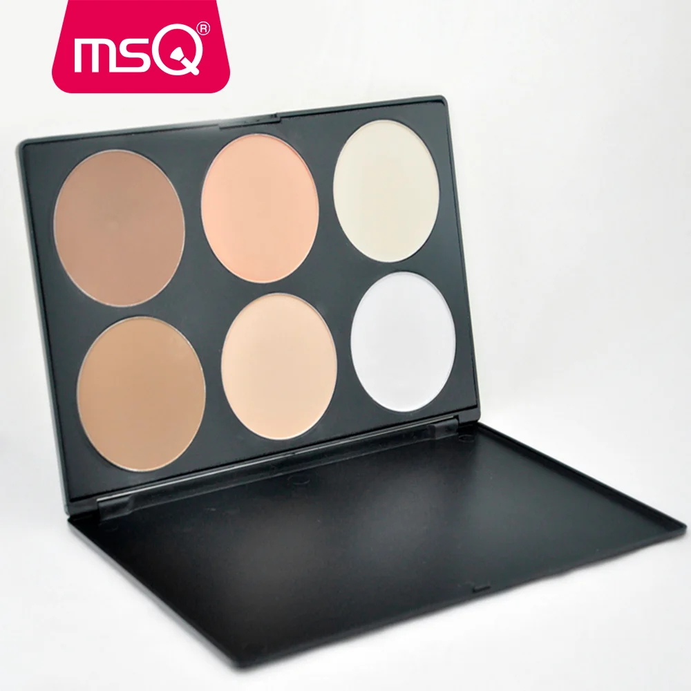 MSQ Профессиональные великолепные 6 цветов Косметическая Контур Shading корректор Палитра порошок