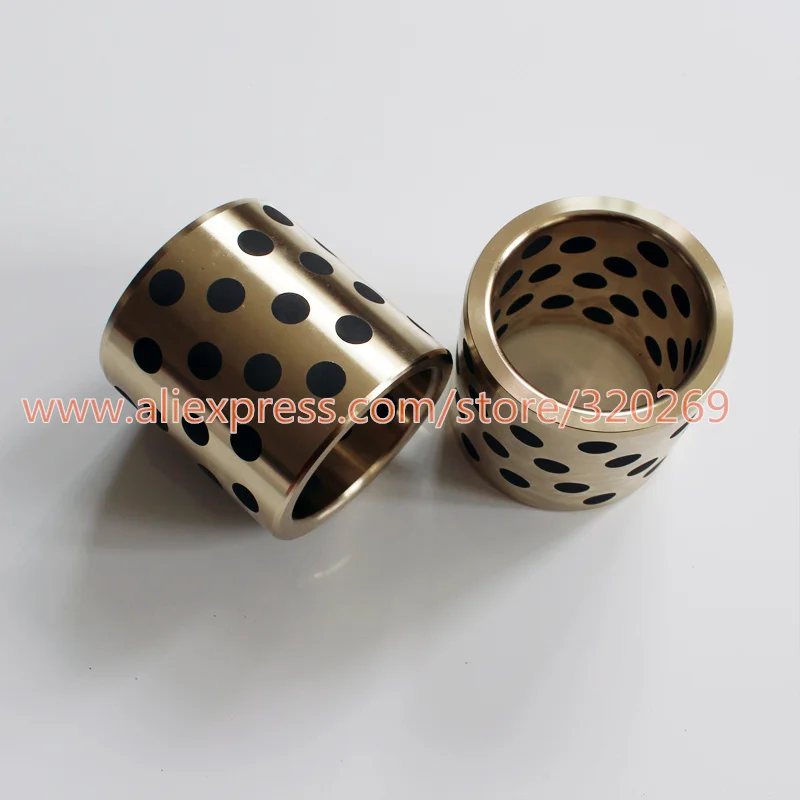 

2pcs JDB 12mm JDB121820 graphite copper sleeve Rolamento bushing JDB121825 self-lubricating oilless bearing JDB1218 linear shaft