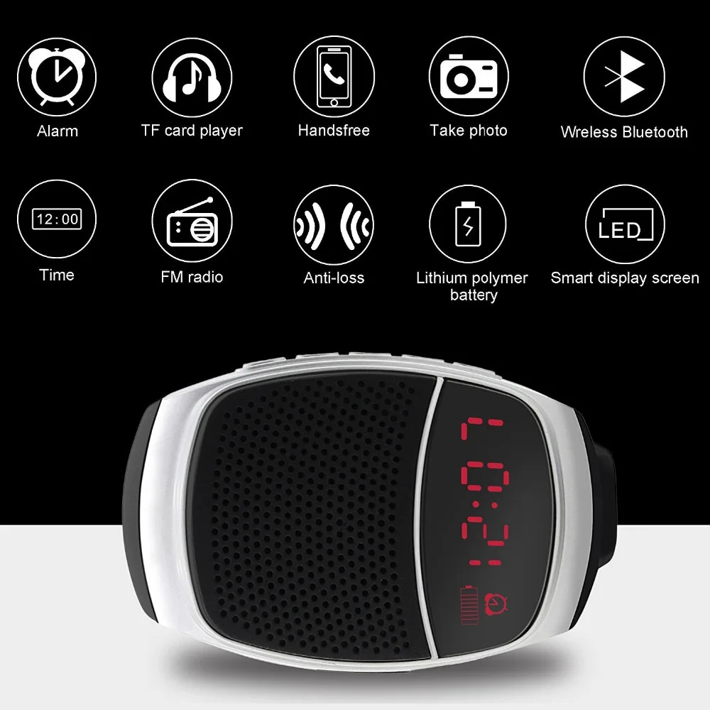 Новейший спортивный Bluetooth динамик громкой связи TF карта воспроизведение музыки FM