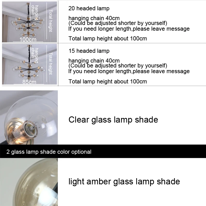 glass lampshade and size2