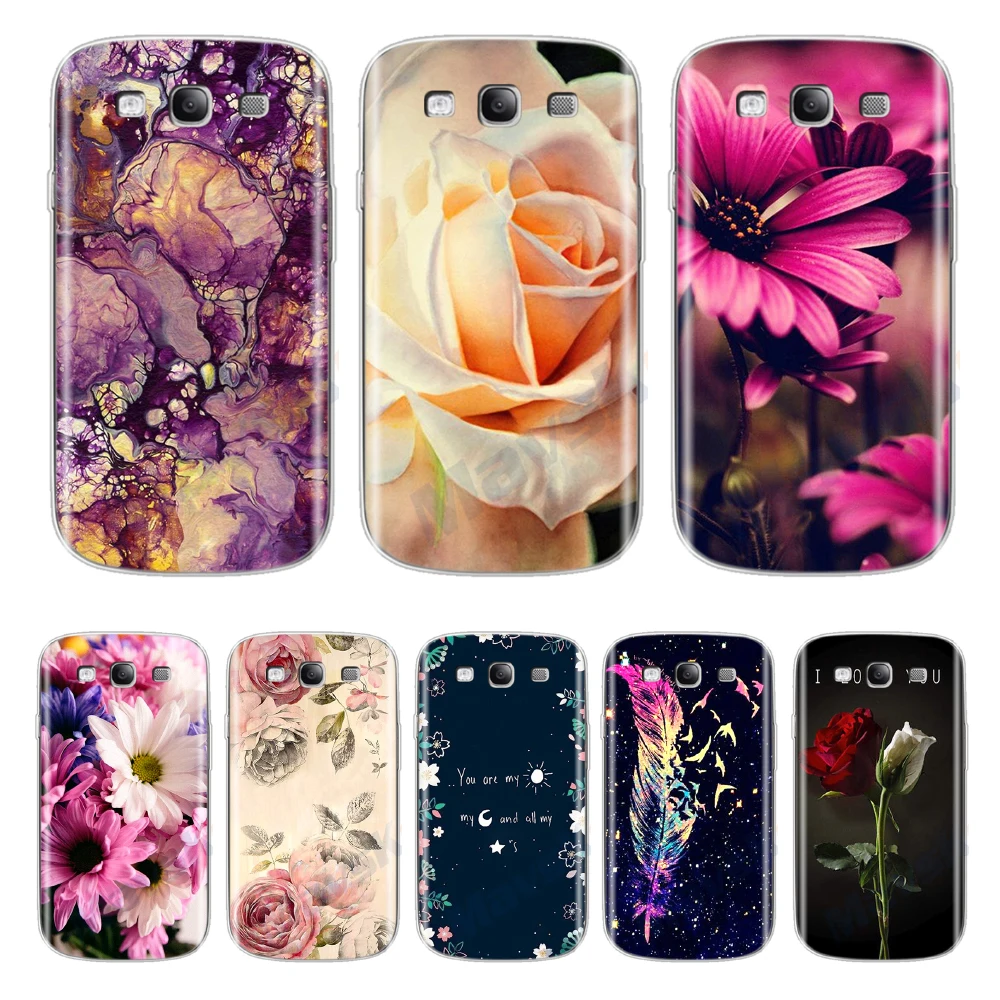 

For Samsung Galaxy S3 SIII Case Woman Flower Painting Case For Samsung S3 GT-I9300 Neo i9301 Duos i9300i Back Cover Shell Capa