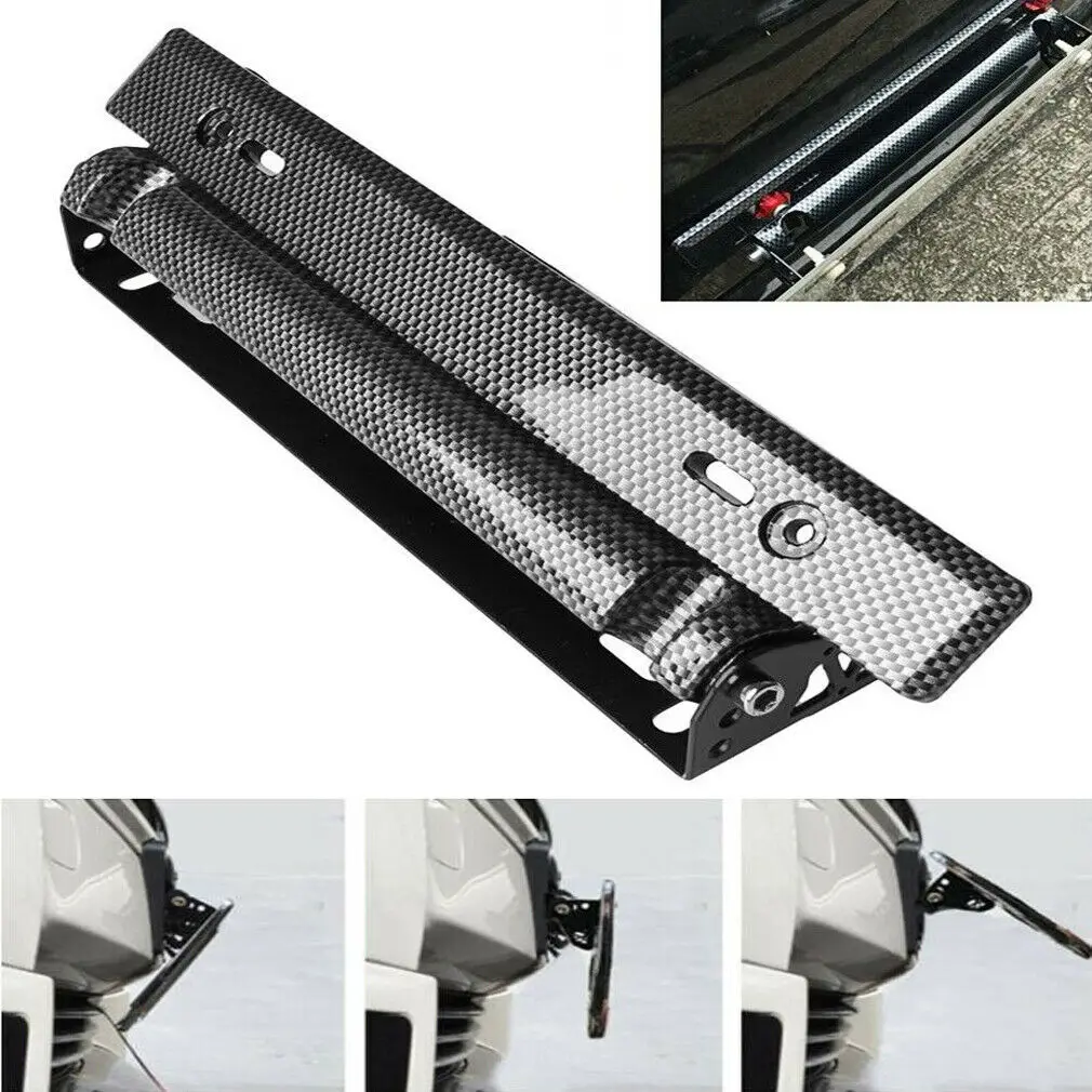 

Automobiles Front Rear Number License Plate Holder Mounting Bumper Frame Relocate Bracket Adjustable ABS Exterior Accessories