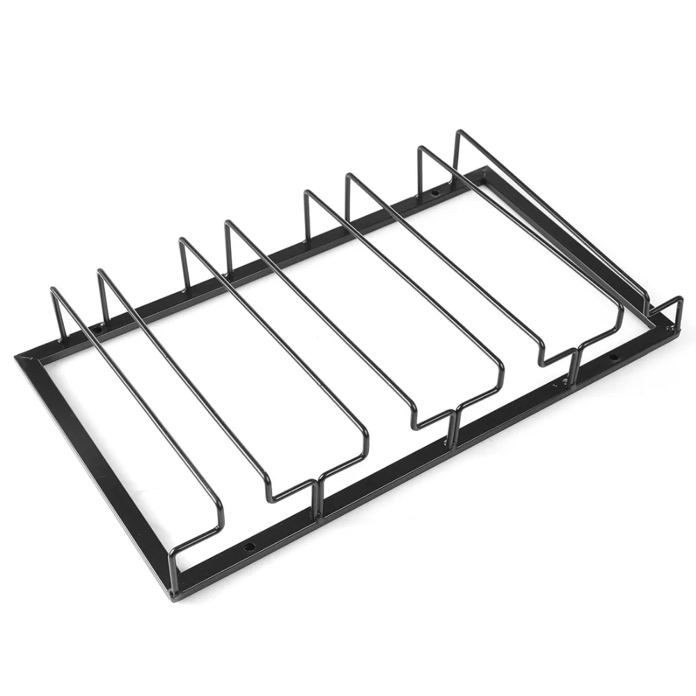 4 ряда/3 ряда подвесной винный стакан держатель для стеклянных стаканчиков металлический Железный ремесло Пароварка Декор кухонные стеллажи для хранения Держатели