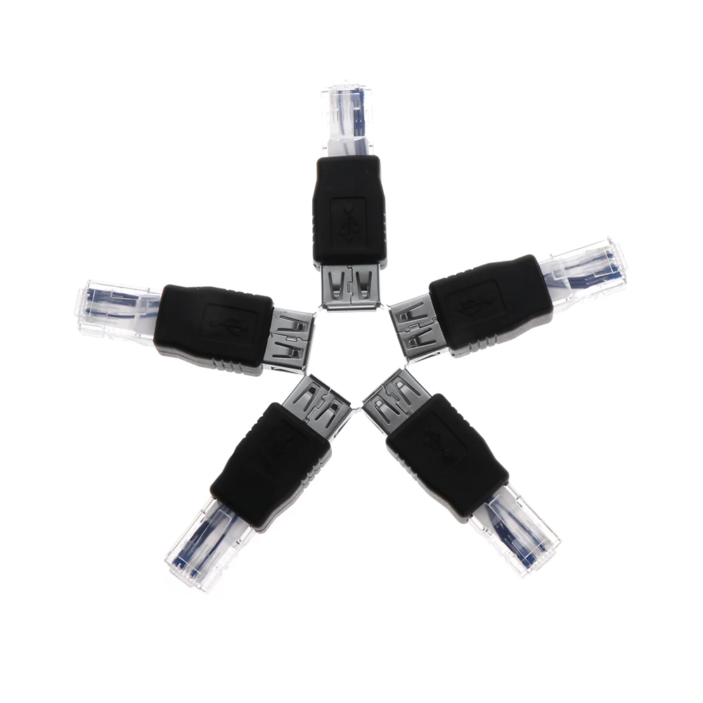 1/3 шт. USB тип A гнездовой разъем для Ethernet Интернет RJ45 конвертеры адаптеры