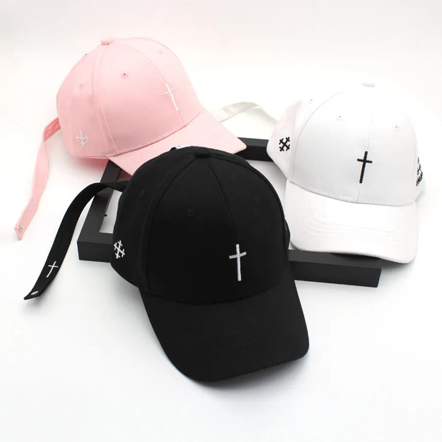 

Hami Otwo Embroidery Christian Cross Cotton Cap Baseball Cap casual Snapback Hat Hip Hop Jesus God Cap hats for Men Women cap