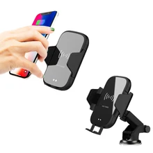 10 Вт Qi автомобильное беспроводное зарядное устройство Автоматическое для xiaomi 9 Max samsung S8 инфракрасное быстрое зарядное устройство с вентиляционным отверстием Автомобильный держатель для телефона