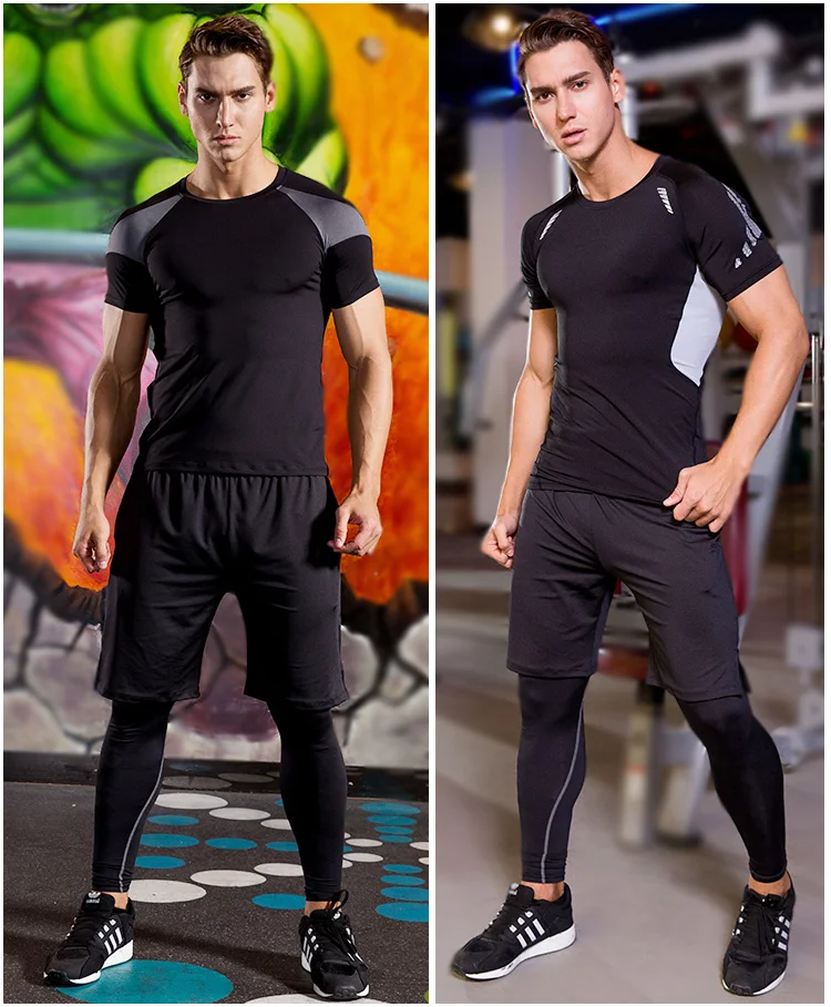 5-Piece Mens' Compression Dry-Fit Set