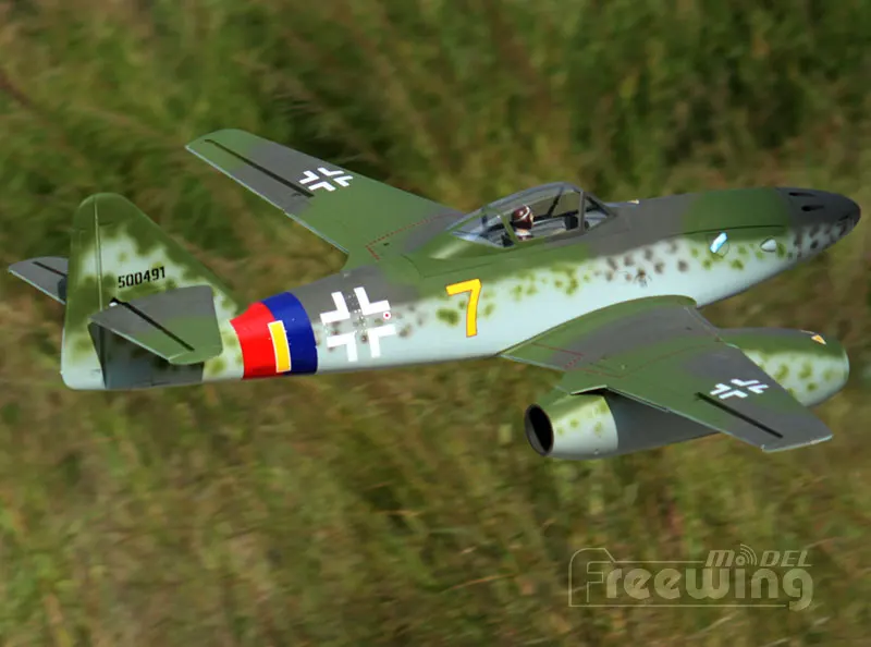 Freewing ME262 Твин 70 мм EDF RC/реактивный самолет модель цвет