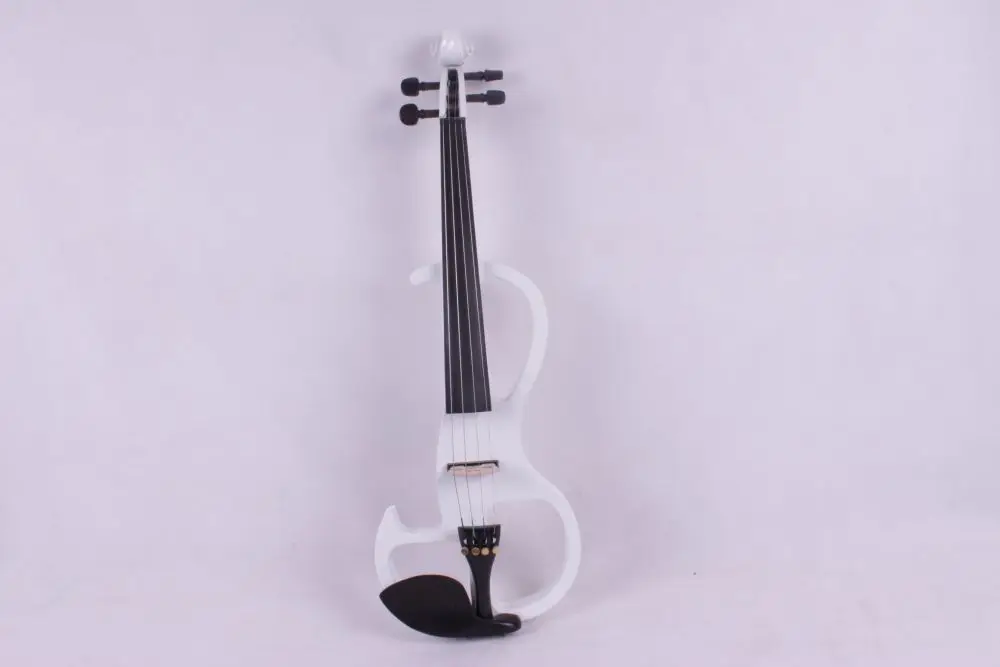 

New 16'' Electric Viola Silent Solid Wood Body Powerful Sound Pink Case Bow