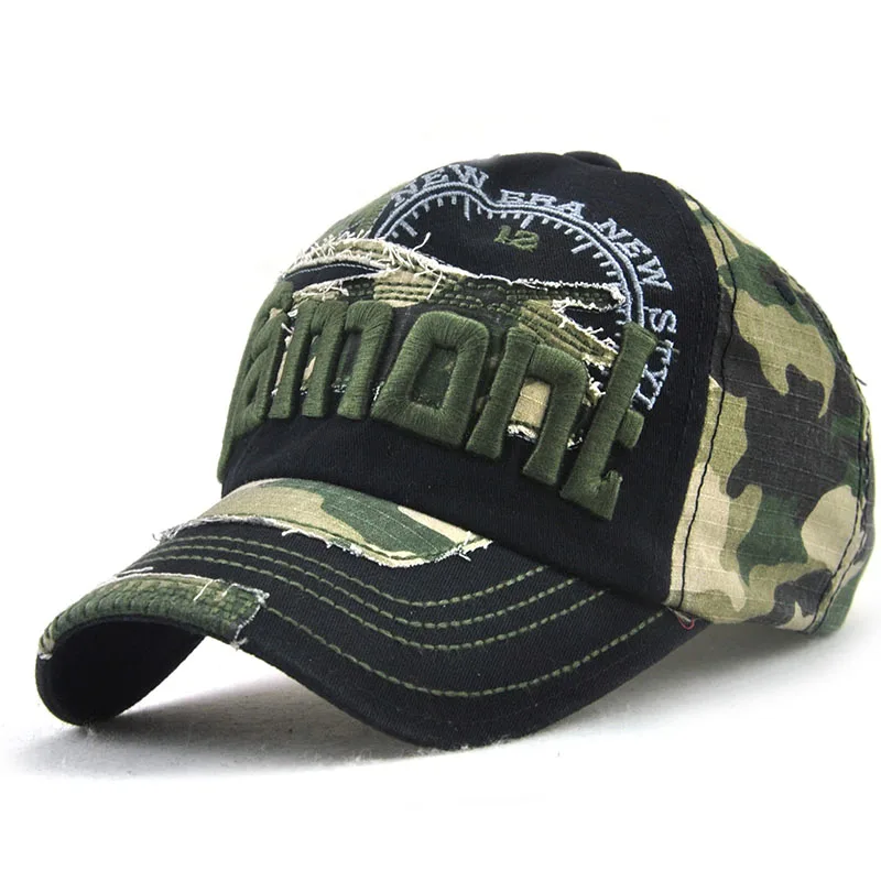 Мужская Летняя Вышивка Бейсбол Кепки masculino Винтаж snapbacks Casquette Gorras Лоскутная Ripped