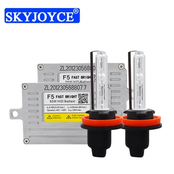 

SKYJOYCE 12V 55W H7 6000K HID Kit DLT F5T Quick Start 55W HID Ballast 4300K Cnlight HID Bulb H1 H7 H11 9005 Car Light HID Kit