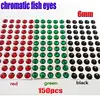 2022 fishing solid color eyes 4mm5mm6mm8mm10mm chromatic eyes mix color 150pcs/lot ► Photo 3/6