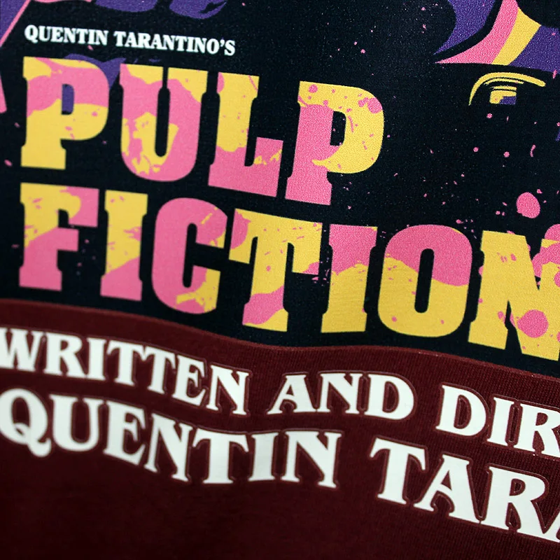 HISTREX Pulp fiction Квентин Тарантино 100 хлопок мужская футболка Женские футболки Harajuku Хип-хоп модная забавная футболка одежда TR7O4