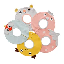 3 шт. мультфильм шаблон детские нагрудники 95% хлопок мягкий ребенок рот полотенце милый 360 круг детские нагрудники для мальчиков и девочек одежда для кормления Baby Care