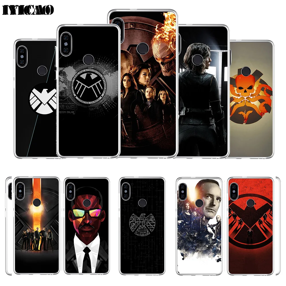 

IYICAO MARVEL Agents of Shield Soft Silicone Phone Case for Xiaomi Redmi 4A 5A 6A Note 7 6 5 Pro Plus Redmi 4X 5A Prime Cover