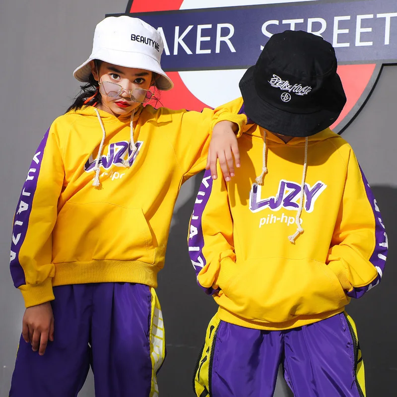 الهيب هوب الهيب هوب الرقص فضفاض الأطفال هارلان السراويل زي Dj زي الجاز أزياء رقص للفتيات التشجيع أزياء رقص