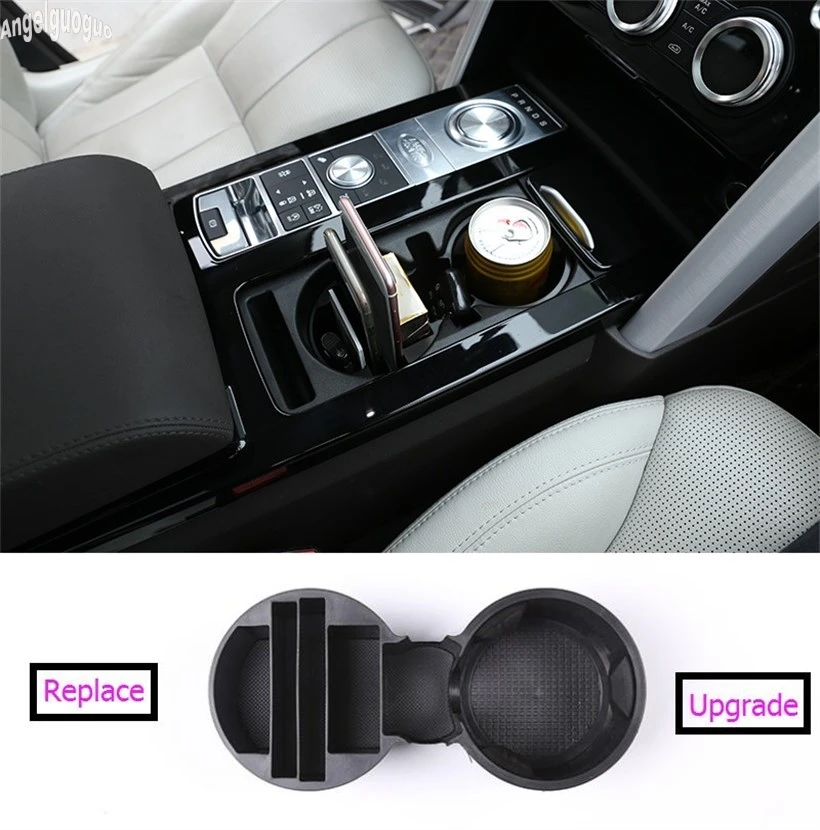 Replace Multifunction ABS Car Central Storage Box Cup Holder Car-styling For Land Rover Discovery 5 upgrade SV Accessories