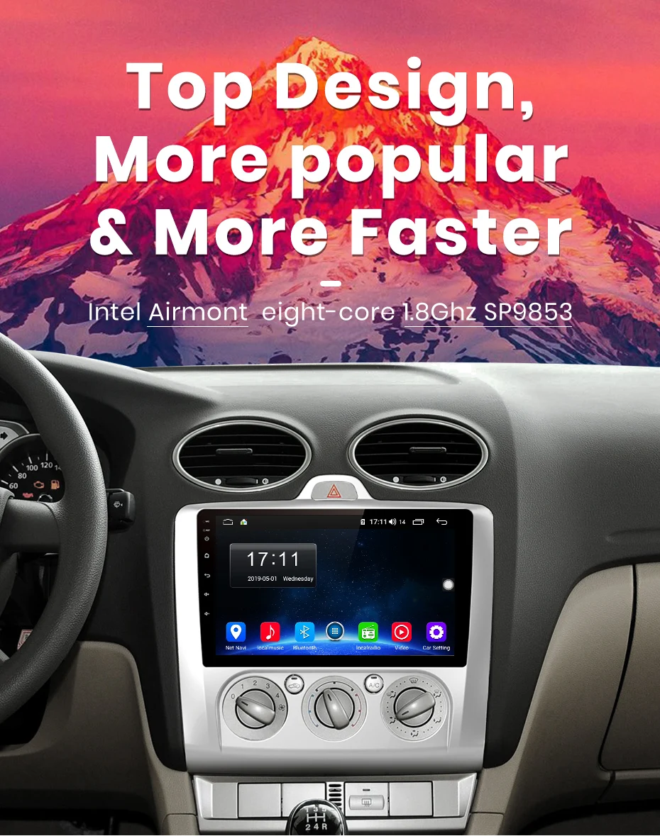 Top AWESAFE 2 Din Eight-Core CarPlay DSP Android 8.1 4+64GB Car Radio Cassette Player For Ford Focus 2 3 Mk2/Mk3 2006 hatchback DVD 2 Top AWESAFE 2 Din Eight-Core CarPlay DSP Android 8.1 4+64GB Car Radio Cassette Player For Ford Focus 2 3 Mk2/Mk3 2006 hatchback DVD 2