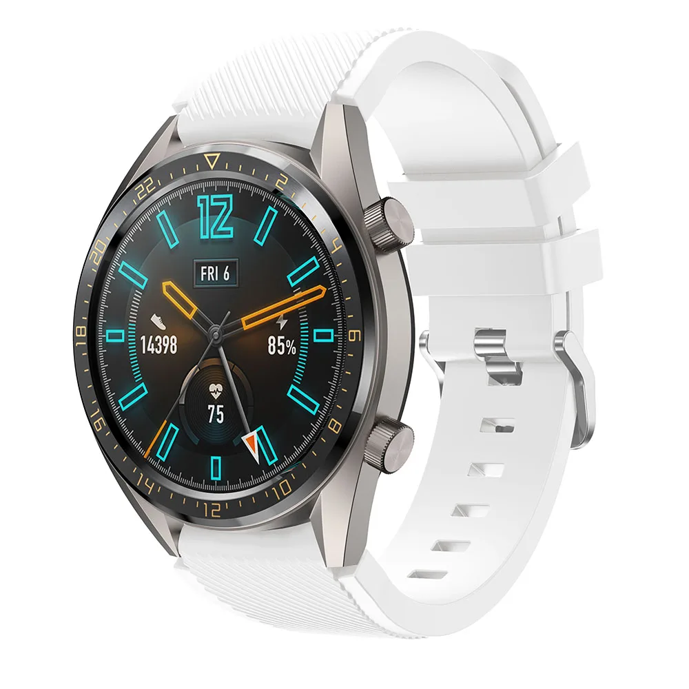 Ремешок силиконовый для наручных часов Huawei watch GT классический сменный Браслет