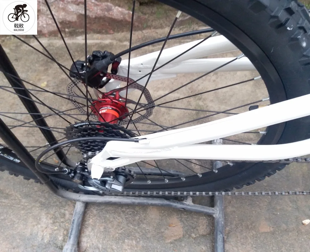 Excellent Kalosse  DH/XC/AM    Soft-tail Frame   26*17 inch   bicicleta mountain bike  27 speed  26er Hydraulic  Disc brakes 2