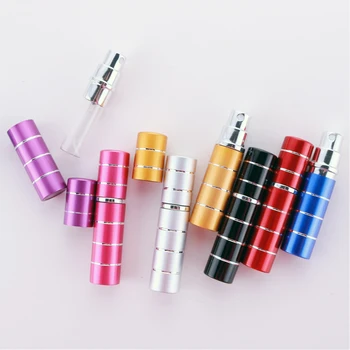 

Empty spray bottle glass liner electrochemical aluminum shell cutting line perfume sub-bottle mini 5ml tangential sub-bottle