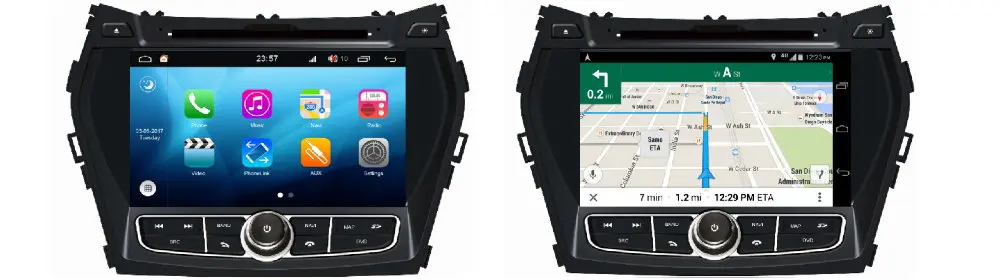 Автомобильный DVD плеер для hyundai ix45 2012~ ips ЖК-дисплей Экран gps навигатор Android Системы Радио Аудио Видео Стерео