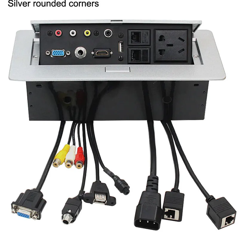 Оптовая продажа лидер продаж новая мультимедийная настольная розетка K518 с HDMI AV VGA