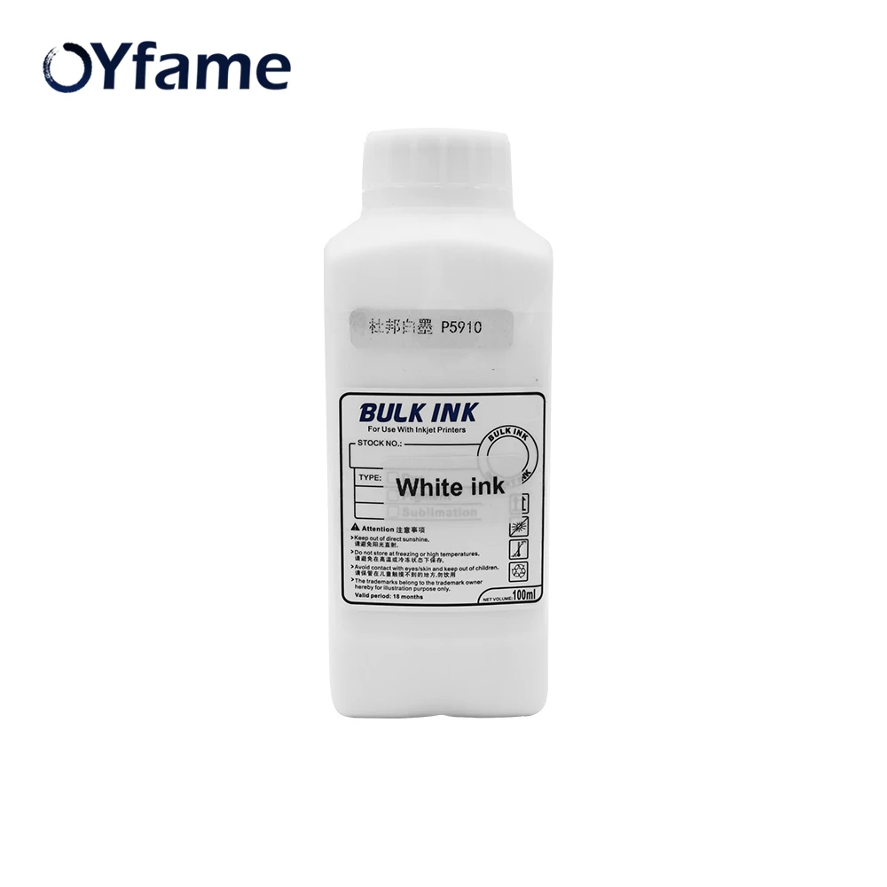 

OYfame White Ink For T shirt Printer Flatbed Printing Machine