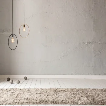 

Laeacco Grey Wall Light Bulbs Wooden Board Portrait Photographic Backgrounds Customized Photography Backdrops For Photo Studio