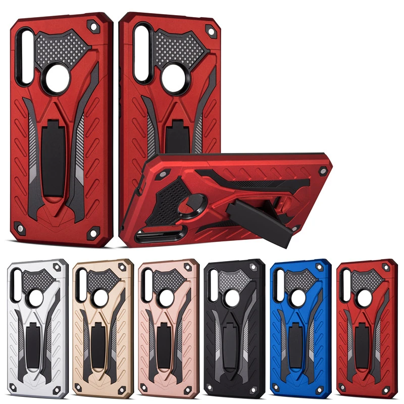 For Huawei Y9 Prime 2019 Case Shockproof Armor Hard PC Rubber Silicon Phone Shell Fundas P Smart Z Stand Cover Coque |
