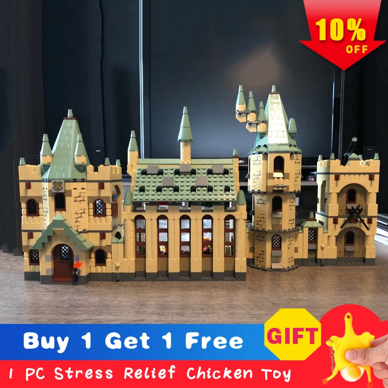 

Hogwarts Castle 16030 Harri Potter Creative Building Block Movie Magic School Bricks Toys for Children LegoINGlys 4842