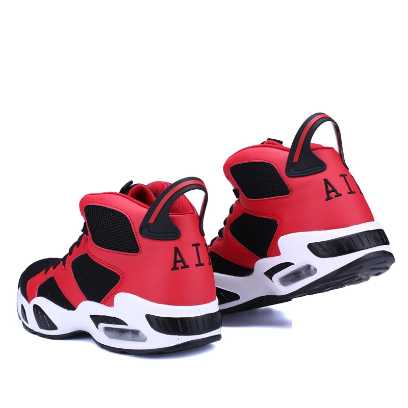 Qzsyog تنفس للرجال النساء عالية أعلى الرياضية وسادة الهواء رياضة شبكة المدربين سلة فام zapatillas الأحمر Qzsyog تنفس للرجال النساء عالية أعلى الرياضية وسادة الهواء رياضة شبكة المدربين سلة فام zapatillas الأحمر