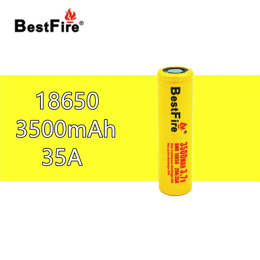 1 шт. литий-ионная аккумуляторная батарея 18650 Bestfire 3500 мАч для Wismec SMOK вейп eleaf Mod