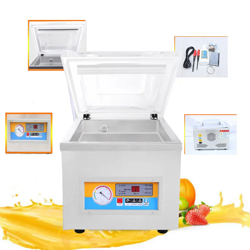 

220V/110V Automatic Vacuum Sealer Machine Sous Vide Packing Machine Table Vacuum Sealing Food Tea Film Bag Package Equipment