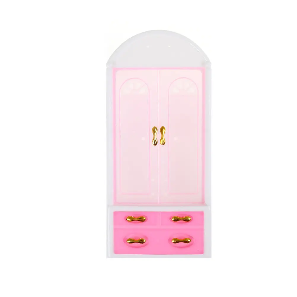 

1 Pc Fashion Princess Bedroom Furniture Closet Wardrobe For Doll Toy Pink Girls Toy