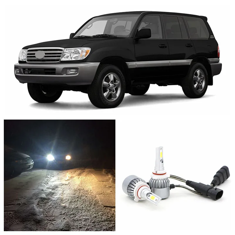 

Edislight 72W 7600LM High Power LED Headlight Kit Low Beam Bulbs For 2000-2007 Toyota Land Cruiser White Car Light Headlamp