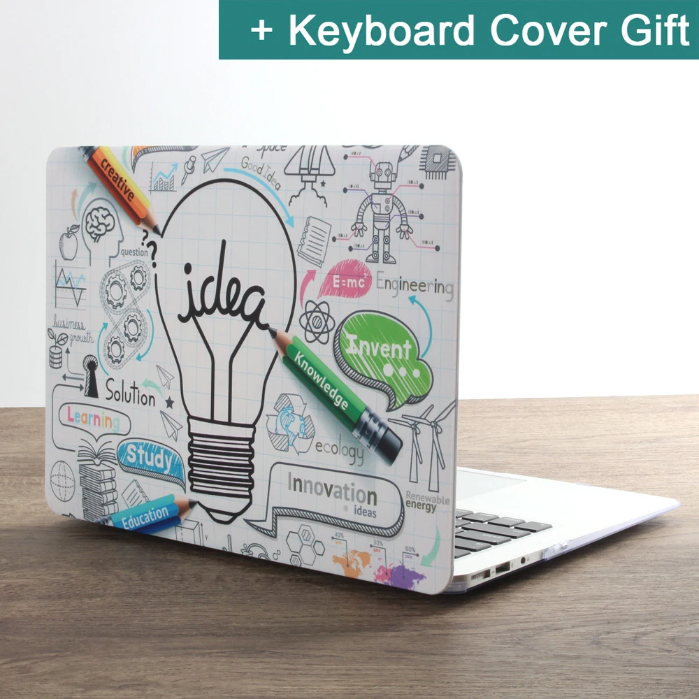 

Unique Print Fashion Personality Laptop Case For MacBook Air Pro Retina 11 12 13 15 inch with Touch Bar + Keyboard Cover