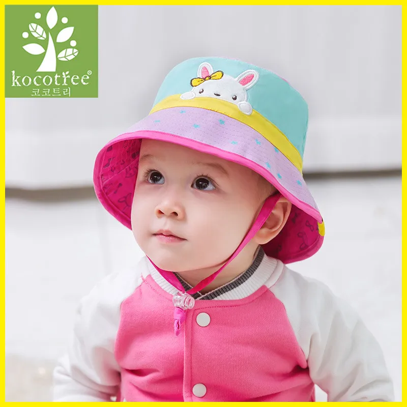 

Kocotree Spring Summer Kids Dual-use Bucket Hat Reversible Sun Protection Cap Foldable Beach Bucket Fishing Cap Outdoor Sun Hat