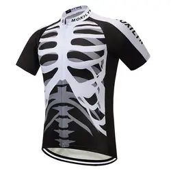 2018 новые мужские скелетные кости Велоспорт Джерси горная дорога велосипед спортивная одежда Ciclismo короткий рукав велосипедная одежда